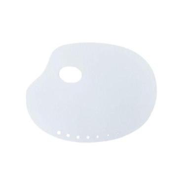 Imagem de Gode Paleta p/ Pintura em Formato Anatômico Oval Branco 31x26 cm - Gv 