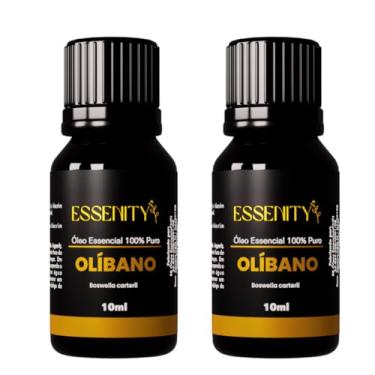 Imagem de 02 Óleo Essencial de Olíbano Premium Frankincense 100% Puro - Propriedades Relaxantes, Revitalizantes e Espirituais, Auxilia na Meditação e Saúde da Pele, Ideal para Aromaterapia, Massagem e Difusores, Vegano e Cruelty-Free, Qualidade Terapêutica - 10ml ESSENITY (20 ML, Olíbano)