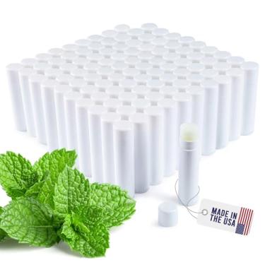 Imagem de Belladonna Peppermint Lip Balm 100 Pack - Moisturizing Lip Balm Contains Vitamin E Shea Butter and Other Natural Ingredients Comes in Customizable Packaging