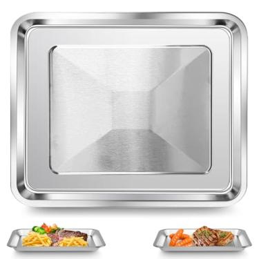 Imagem de Bandeja de substituição para fritadeira a ar Cuisinart TOA-26 28 AFR-25 forno de convecção de fritadeira a ar, de malha antiaderente, 304 peças, acessórios de rack de arame de aço inoxidável 304, pode