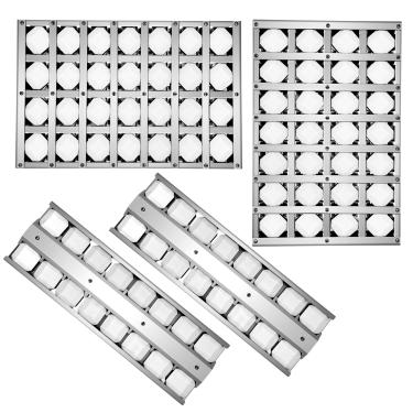 Imagem de STCNADCR Conjunto de 2 bandejas de briquete de 30,5 cm com 2 unidades de 15,24 cm para Twin Eagles TEBQ42G TPBQ42G, S21753Y S21752Y Número da peça Briquetes de domador de chamas, pacote com 4 no total