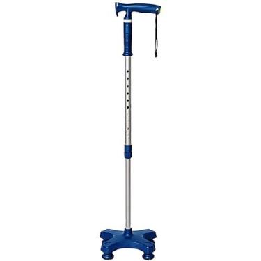 Imagem de Bengala Tipo T 4 pontas Mercur com Apoio - Azul Escuro