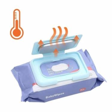 Imagem de Aquecedor De Lenços Umedecidos Para Bebês para acoplar no pacote de Lenços (Azul Bebê)