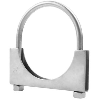 Imagem de RP - Braçadeira de escapamento silenciador de aço inoxidável com parafuso em U (8,89 cm)