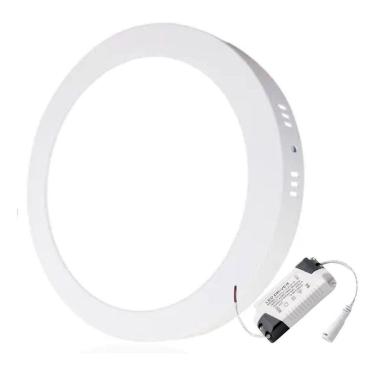 Imagem de Painel Plafon 24W 25W Led Redondo Sobrepor Branco Frio