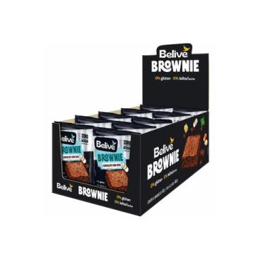 Imagem de Brownie Chocolate E Coco Belive Zero Açúcar, Glúten e Lactose 10x40g