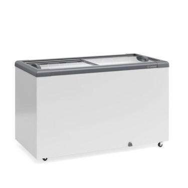 Imagem de Freezer Horizontal Ghd 400H Branco 400L 2 Tampa Vidro Sem Cesto 220V - Gelopar