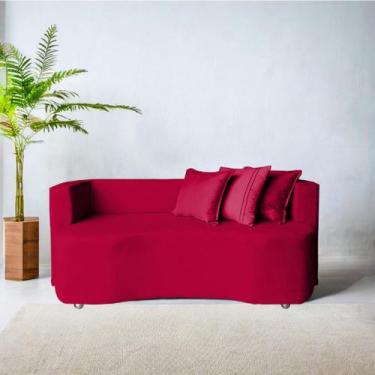 Imagem de Divã Recamier Luxo Decorativo Primor - B Home Decor , Vermelho