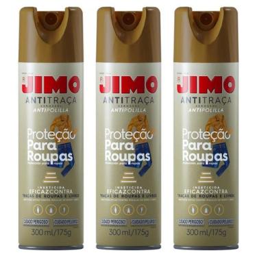 Imagem de Kit 3 Inseticida Antitraça Aerosol Jimo 300ml