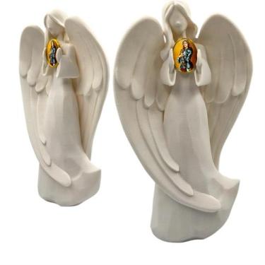 Imagem de Imagem Santo Catolico Segurando Relicario Santa Joana D Arc Anjo da Gu