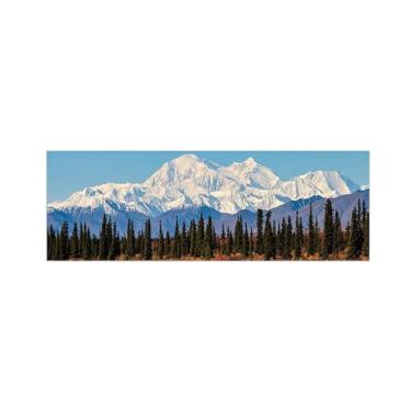 Imagem de Pintura de paisagem - imagem de arte de parede - árvore de montanha - impressões em tela da natureza para sala de estar quarto decoração de casa 50 x 150 cm 20 x 59 pol. sem moldura