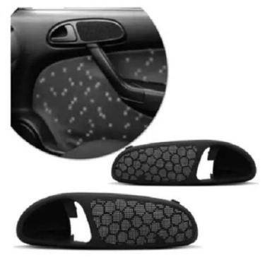 Imagem de Par Moldura Acabamento Maçaneta Interna Gol G3 99 A 05 Preta - 5259374