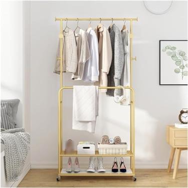 Imagem de ASOSIOKR Suporte de cabideiro, organizador de roupas para pendurar e exibir, chapéu, sapato, bolsa de mão, suporte de armazenamento de cachecóis, entrada portátil para quarto