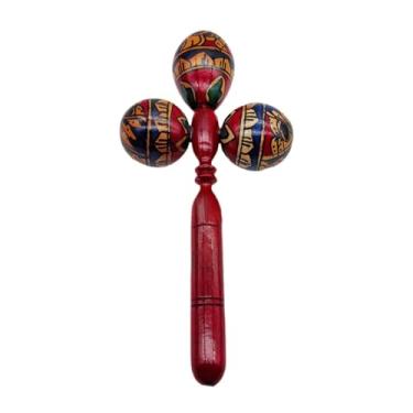 Imagem de Amagogo Maraca Shaker de Rumba Instrumento Musical para Apresentação em Concertos Latino, Vermelho