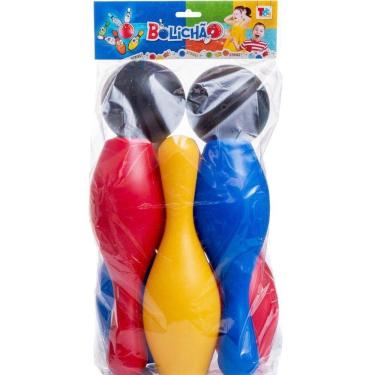 Imagem de Jogo Infantil Boliche Colorido - 8 Peças
