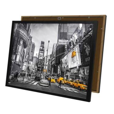Imagem de Quadro Turístico Táxis Amarelo Times Square Moldura e Vidro - Complet 