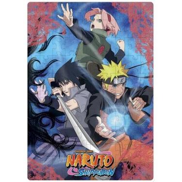 Imagem de Puzzle Play 100 Peças Naruto Shippuden Com Lente Mágica - ELKA