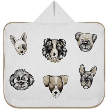 Imagem de Toalha Baby C/ Capuz Tecebem Estampada Kinder Agnes Bege