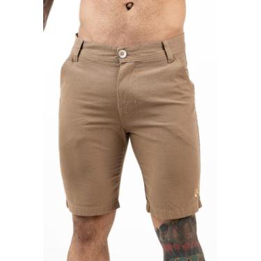 Imagem de Bermuda Masculina Sarja Brim Social  Esporte Fino Colorida - fecike, C