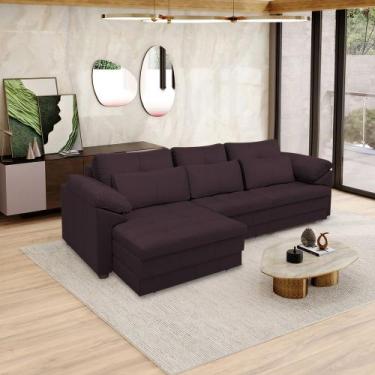 Imagem de Sofá Retrátil Elétrico Sala de Estar Nolan Bipartido 297cm Conforto Pr