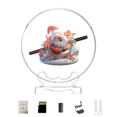 Imagem de WANTHER Ventilador Com Holograma 3D, Projetor De 18 Cm Controle Remoto Bluetooth, Girador Imagem Capa, Biblioteca Vídeos Led Hd 700, Holográfico Para Halloween