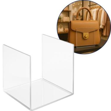 Imagem de Suporte Bolsa 10x10cm Lojas Moda Expositor Feminina Display Closet Org