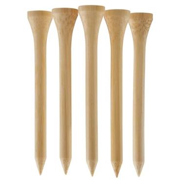 Imagem de 1000 peças de camisetas de golfe de bambu naturais de 70 mm de 6 cm, ecológicas e sustentáveis, de bambu forte