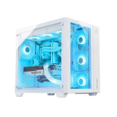 Imagem de Gabinete Gamer Liketec Zeus Pro Glass Snow, Mid Tower ATX, Vidro Temperado, USB 3.0, Branco