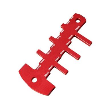 Imagem de KiBcsLic Medidor de profundidade Régua de medição de profundidade Profissional Liga de alumínio Medidor de altura Instrumento de medição para serra de mesa