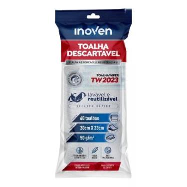 Imagem de Toalha Wiper Descartável TW2023 60 Folhas Grafadas Inoven