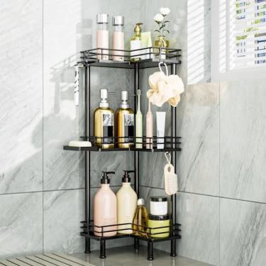Imagem de Corner Shower Caddy Standing Consumest em aço inoxidável
