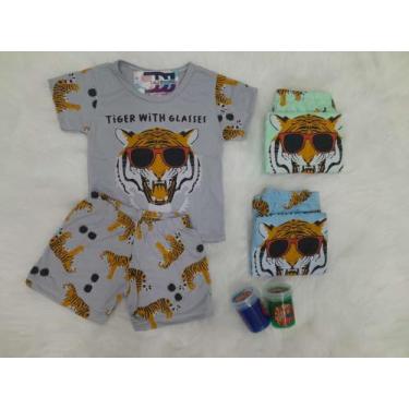Imagem de Pijama infantil masculino sortido - HEY KIDS CONFECÇÕES, Cinza, 08