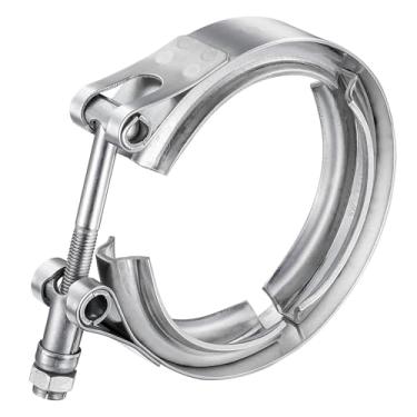 Imagem de WYSIWYKA Braçadeira de banda V de 5 cm de aço inoxidável 304, para tubo de escape turbo, sistemas de exaustão de troca de caminhonete Ford de corrida
