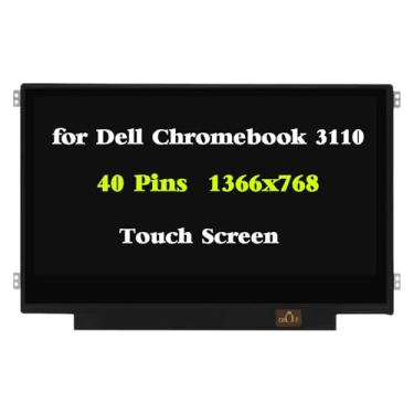 Imagem de GBOLE Substituição para Dell Chromebook 3110 01JCKW 1JCKW P29T002 P29T003 B116XAK01.1 60HZ 40Pins 1366x768 IPS HD 11,6 polegadas LCD Touch Screen Display Painel digitalizador