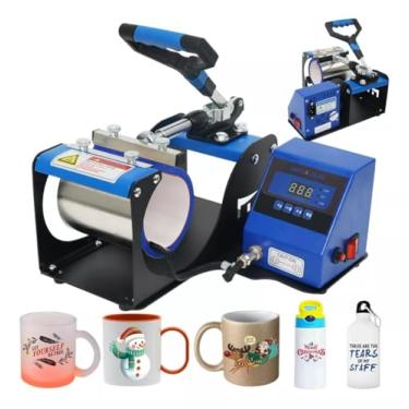 Imagem de 11oz Prensa Térmica De Sublimação Em Caneca Máquina De Prensa De Café Copo De Cerveja Caneca (Azul 110V)