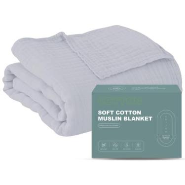 Imagem de Cobertor de cama Cosy Family, musselina, algodão, 4 camadas, 200 x 230