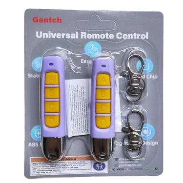 Imagem de Twins Kit2 Universal 4 Botões Clonagem Alarmes Sem Fio Controle Remoto Substituição Portão Elétrico 433,92 MHz para Porta de Garagem de Carro Portas Rolantes Fechadura Claraboia (Roxo-Preto) (ABCD