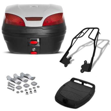Imagem de Bau 30 Litros Pro Tork Smartbox 3 + Bagageiro Cb 300r, PRATA, Único
