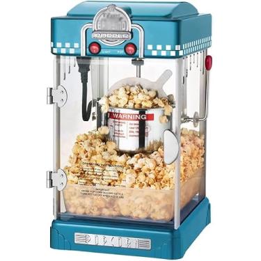 Imagem de Pequena Máquina De Pipoca Totalmente Automática, Máquina De Pipoca Doméstica, Material De Aço Inoxidável 304, Fácil Limpeza, Ótimo Para Casais, Família, Hora Do Filme, Red