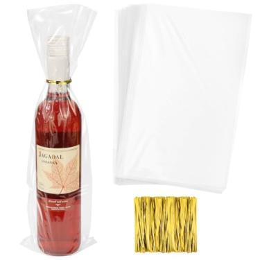 Imagem de 50 peças de sacos termorretráteis de 11 x 35 cm, sacos plásticos transparentes de PVC para embalagem, sabonete, bomba de banho, maquiagem, sapatos, velas, frascos, copo caseiro, faça você mesmo