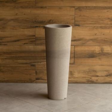 Imagem de Vaso Grande para Planta Decorativo Ibiza Marmorizado Moderno Vaso De Planta Grande Vasos Para Plantas Grande(Cinza Grafiato)