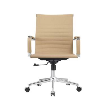 Imagem de Cadeira de Escritório com Estrutura em Aço Cromado Diretor - Fratini E