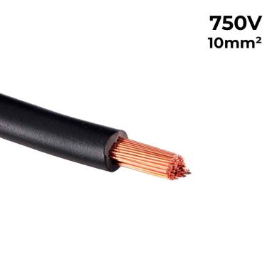 Imagem de Metro de Cabo Flexível Fio Elétrico Megatron 10MM 750V - Preto