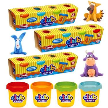 Imagem de Kit 12 Potes Massinhas Brinquedo Festa Infantil Lembrancinha - Usual B