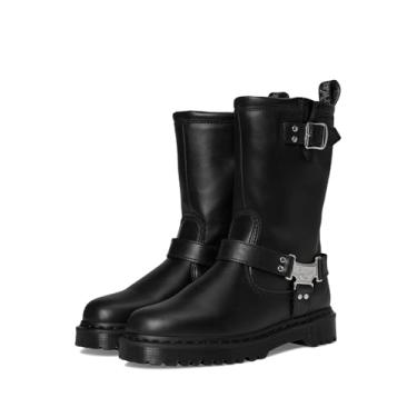 Imagem de Dr. Martens Bota de motocicleta unissex Anistone Hi, Preto, 7 Women/6 Men
