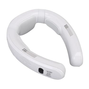 Imagem de TOPINCN Ventilador de Pescoço Portátil, fã Pessoal de Refrigeração Silenciosa Com 3 Velocidades, Vestidos de Pendura Em Torno do Dispositivo de Pescoço Com Refrigeração e Aquecimento de (Branco)
