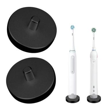 Imagem de Suporte de escova de dentes elétrico preto para banheiro, suporte de escova independente de aço inoxidável, compatível com Oral-B iO Series 3/4/5/6, Pro 500/1000/2500/3000/5000/7000/7500, Genius 6000