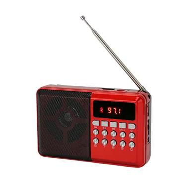 Imagem de Ymiko Rádio Portátil AM FM Com MP3 Playback Memory Card Slot Battery Operado Tamanho do Bolso Plástico ABS Leve para Atividades Ao Ar Livre Camping Travel