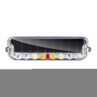 Imagem de Rrlihjgu Luzes estroboscópicas para caminhões - Solar LED Flashing Bar Light Traffic Advisor - Barra de luz estroboscópica de aviso de segurança de alta visibilidade para caminhão de motocicleta van