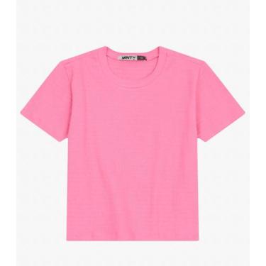 Imagem de Blusa Juvenil Feminina em Malha Anarruga Minty Rosa, 14, Rosa